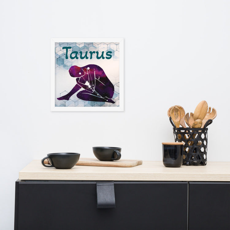 Zodiac Taurus Framed Poster
