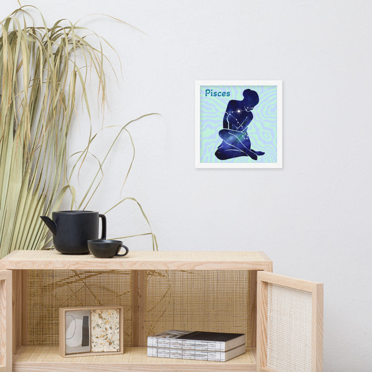Zodiac Pisces Framed Poster