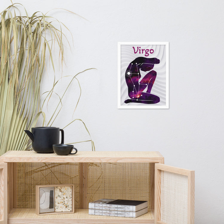 Zodiac Virgo Framed poster