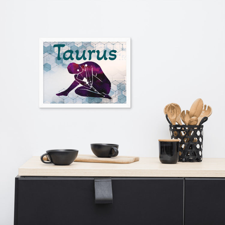 Zodiac Taurus Framed Poster