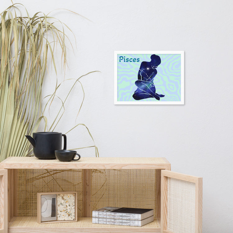 Zodiac Pisces Framed Poster