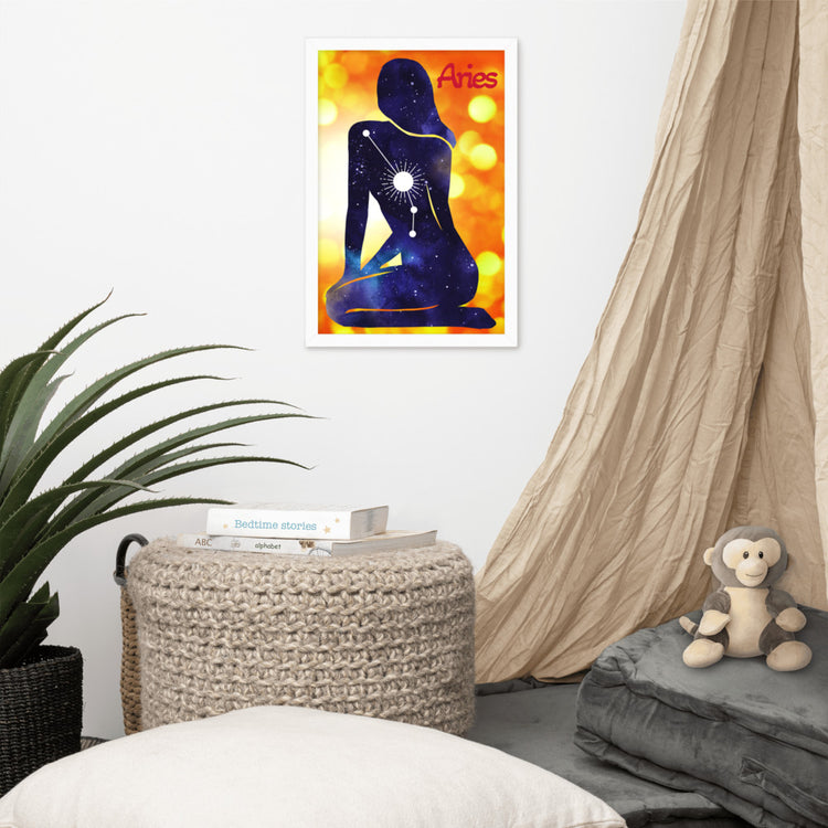 Zodiac Aries Framed Poster