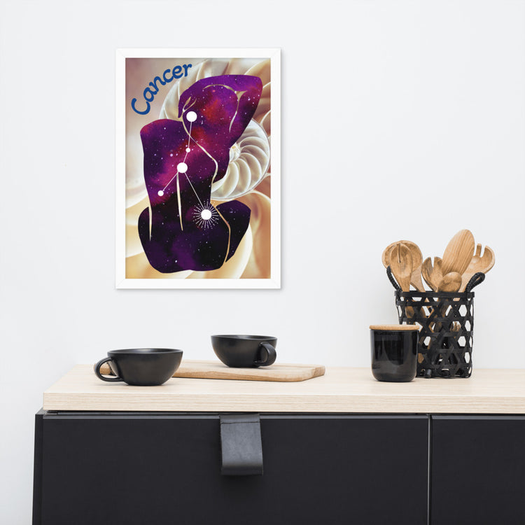 Zodiac Cancer Framed Poster