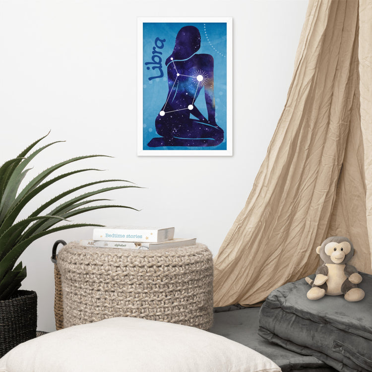 Zodiac Libra Framed Poster