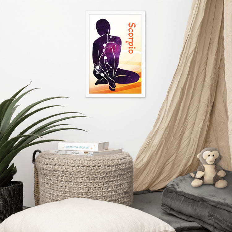 Zodiac Scorpio Framed Poster