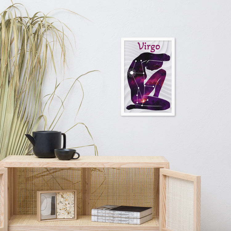 Zodiac Virgo Framed poster
