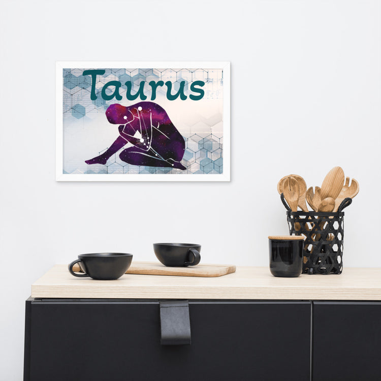 Zodiac Taurus Framed Poster