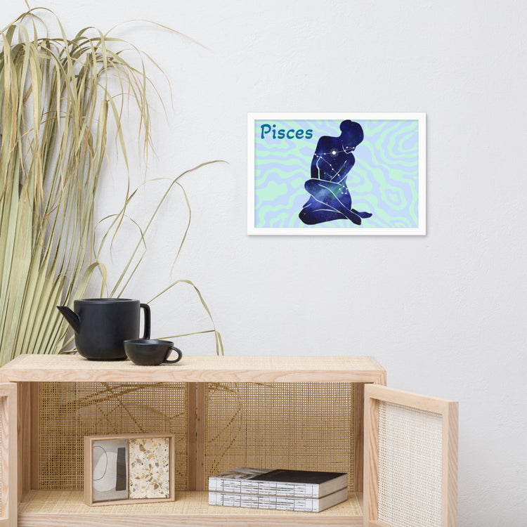 Zodiac Pisces Framed Poster