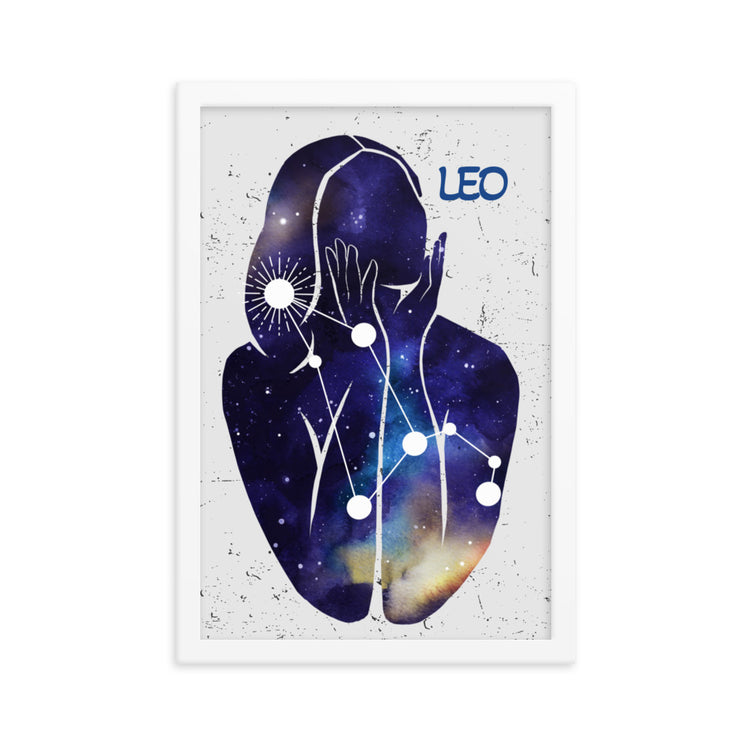 Zodiac Leo Framed poster