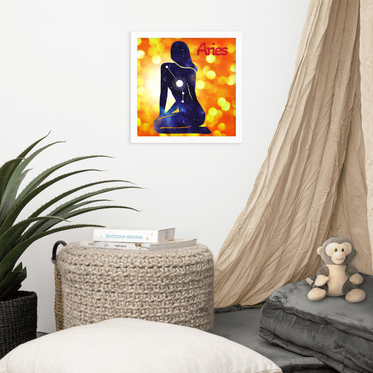 Zodiac Aries Framed Poster