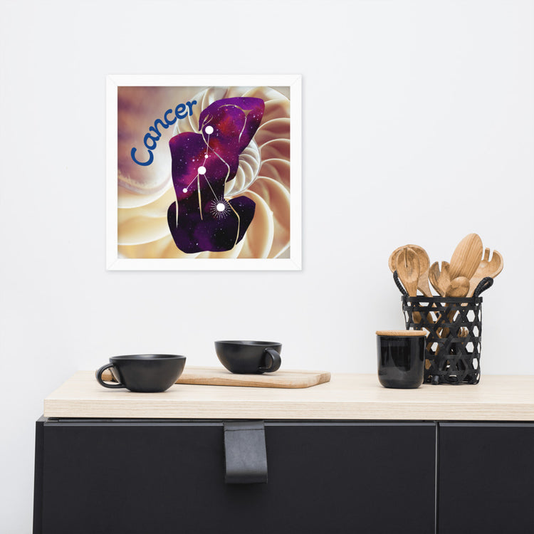 Zodiac Cancer Framed Poster