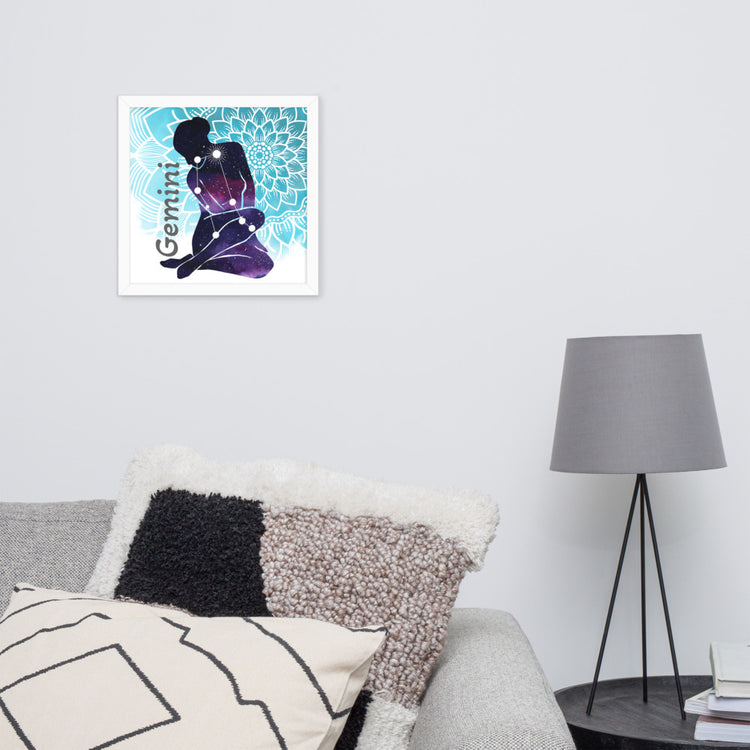 Zodiac Gemini Framed Poster