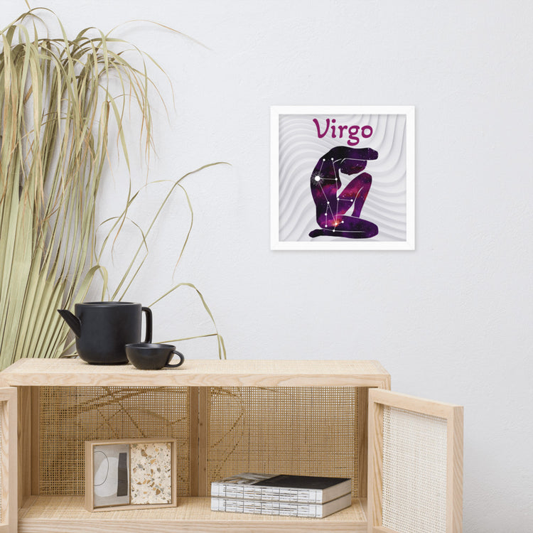 Zodiac Virgo Framed poster