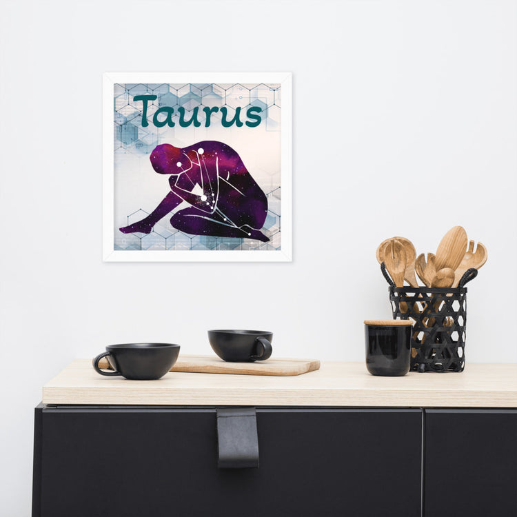Zodiac Taurus Framed Poster