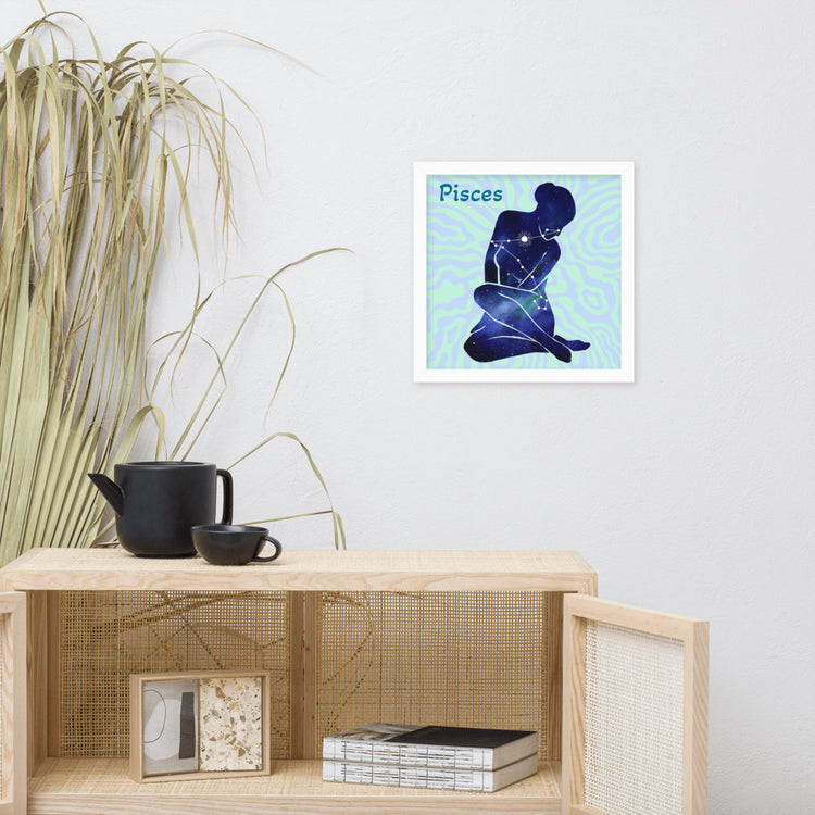 Zodiac Pisces Framed Poster