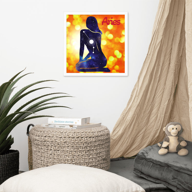 Zodiac Aries Framed Poster
