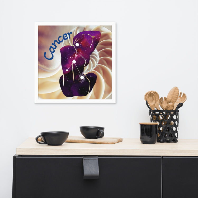 Zodiac Cancer Framed Poster