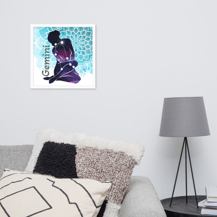 Zodiac Gemini Framed Poster