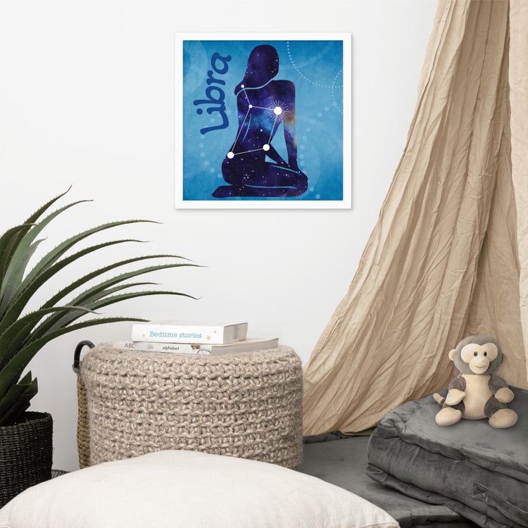 Zodiac Libra Framed Poster