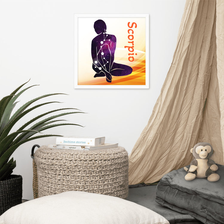 Zodiac Scorpio Framed Poster