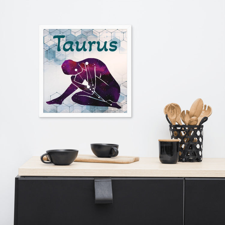 Zodiac Taurus Framed Poster