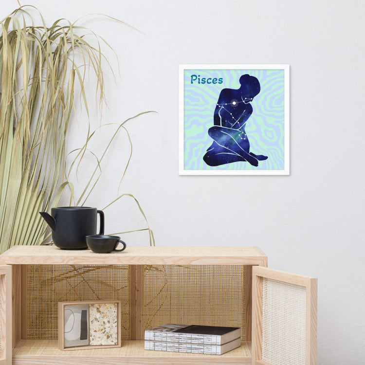 Zodiac Pisces Framed Poster