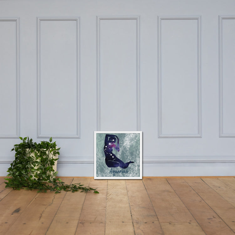 Zodiac Aquarius Framed poster
