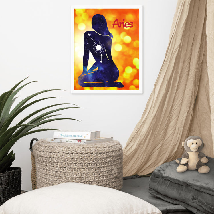 Zodiac Aries Framed Poster