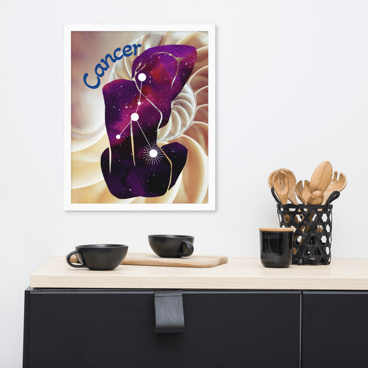 Zodiac Cancer Framed Poster