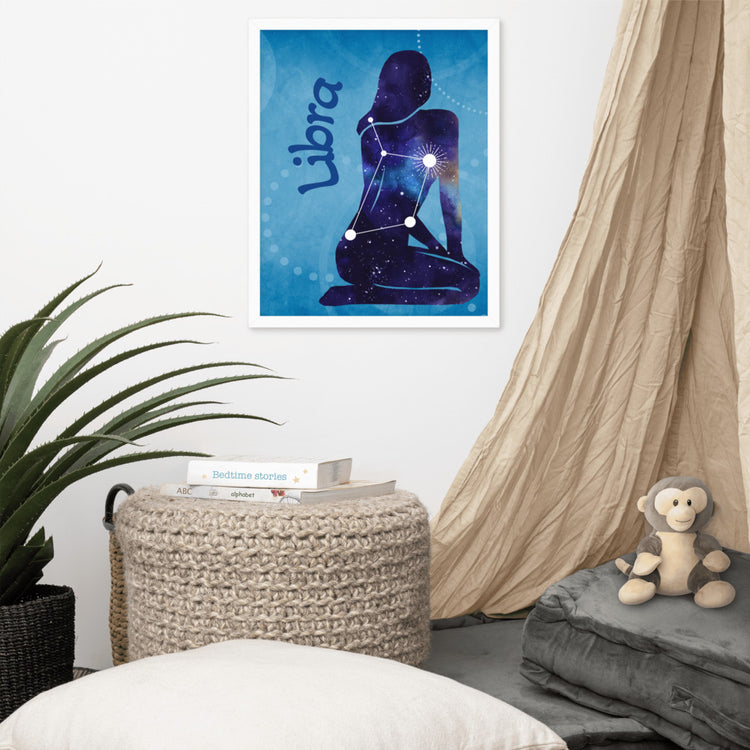 Zodiac Libra Framed Poster