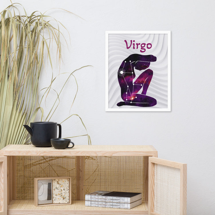 Zodiac Virgo Framed poster