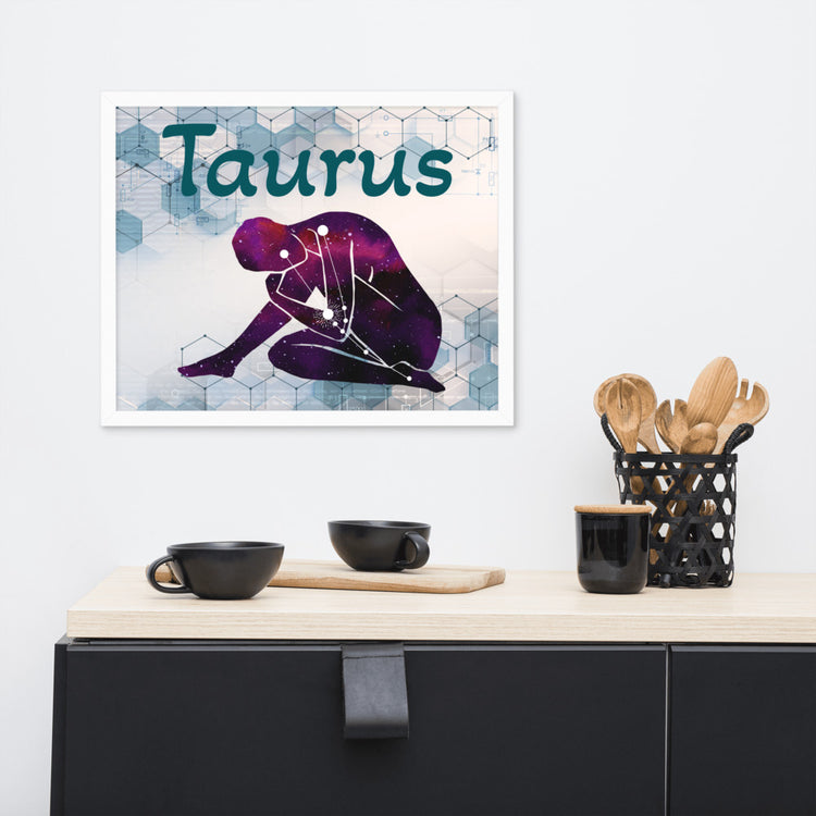 Zodiac Taurus Framed Poster