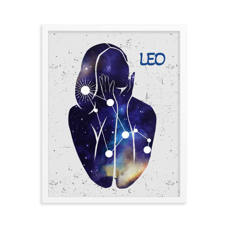Zodiac Leo Framed poster