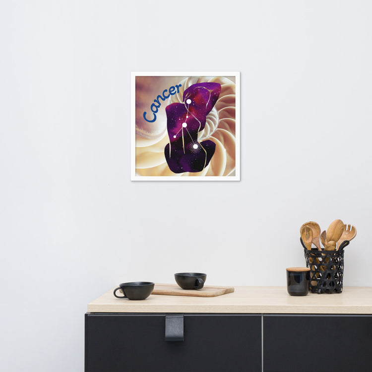Zodiac Cancer Framed Poster