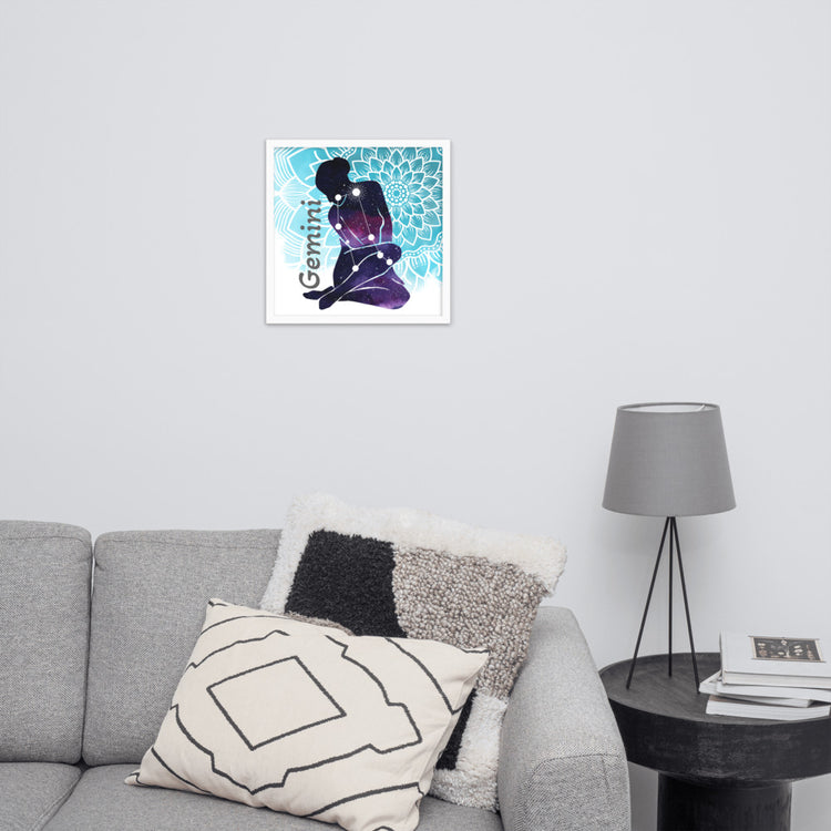 Zodiac Gemini Framed Poster