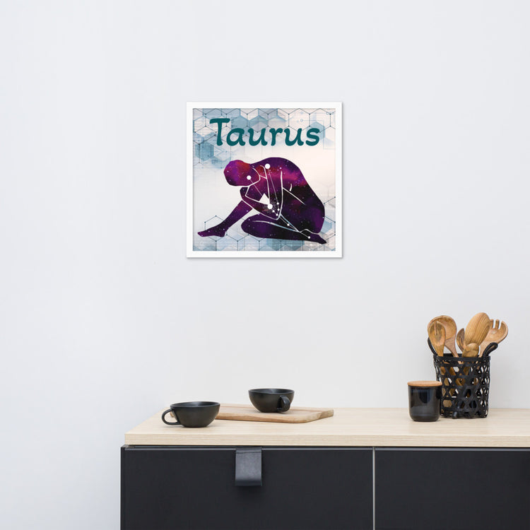 Zodiac Taurus Framed Poster