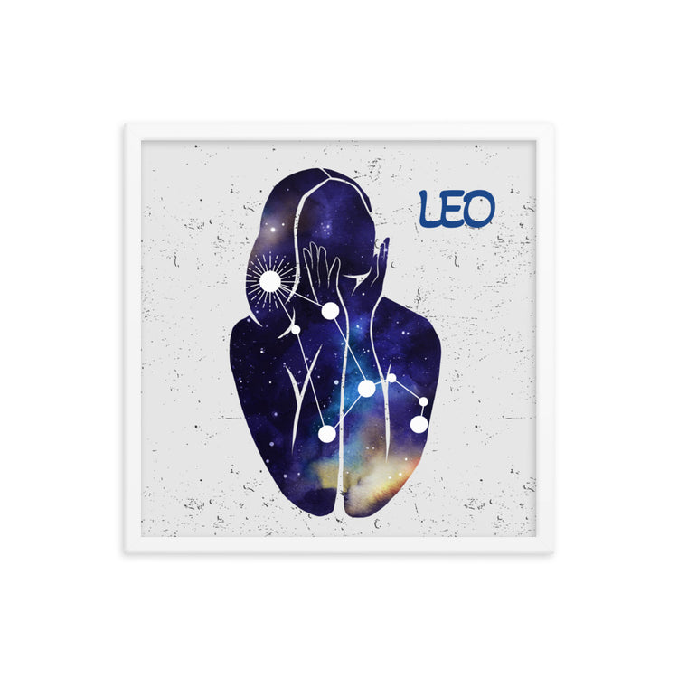 Zodiac Leo Framed poster