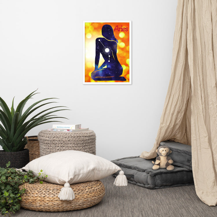Zodiac Aries Framed Poster