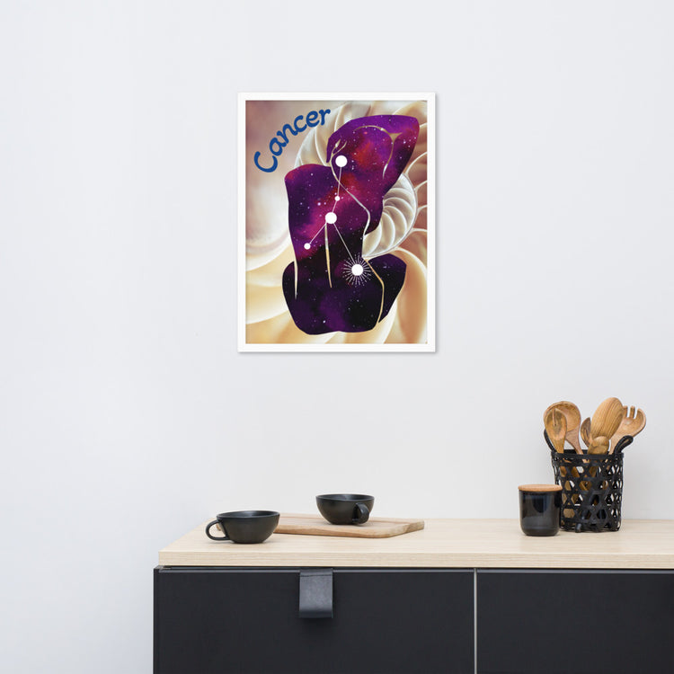 Zodiac Cancer Framed Poster