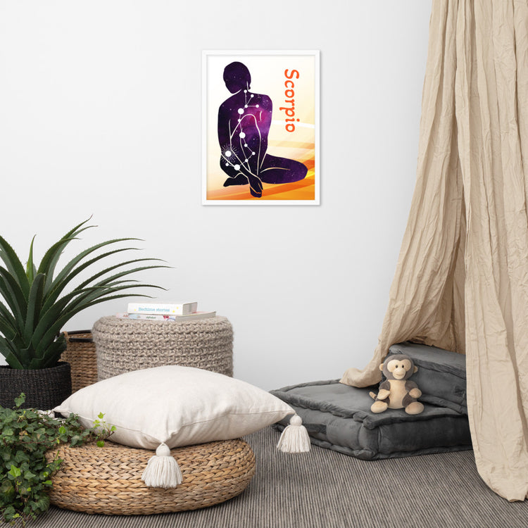 Zodiac Scorpio Framed Poster