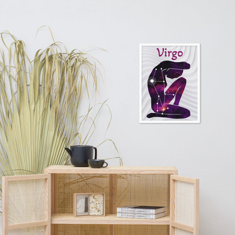 Zodiac Virgo Framed poster
