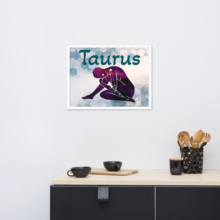 Zodiac Taurus Framed Poster