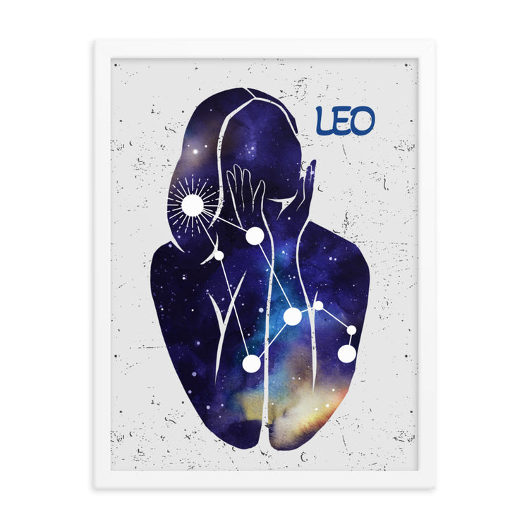 Zodiac Leo Framed poster