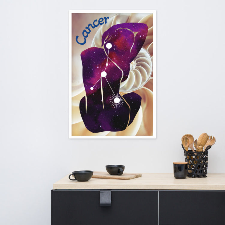 Zodiac Cancer Framed Poster