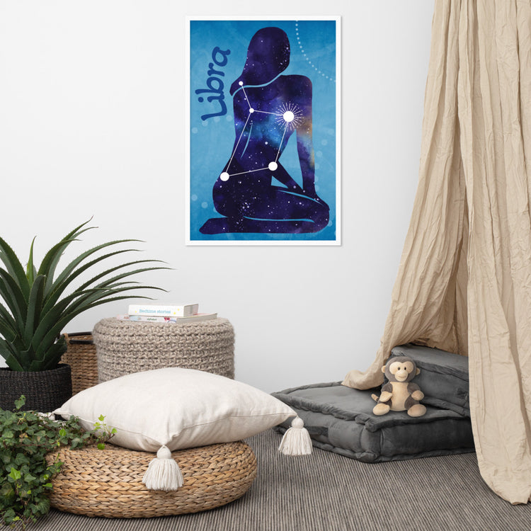 Zodiac Libra Framed Poster