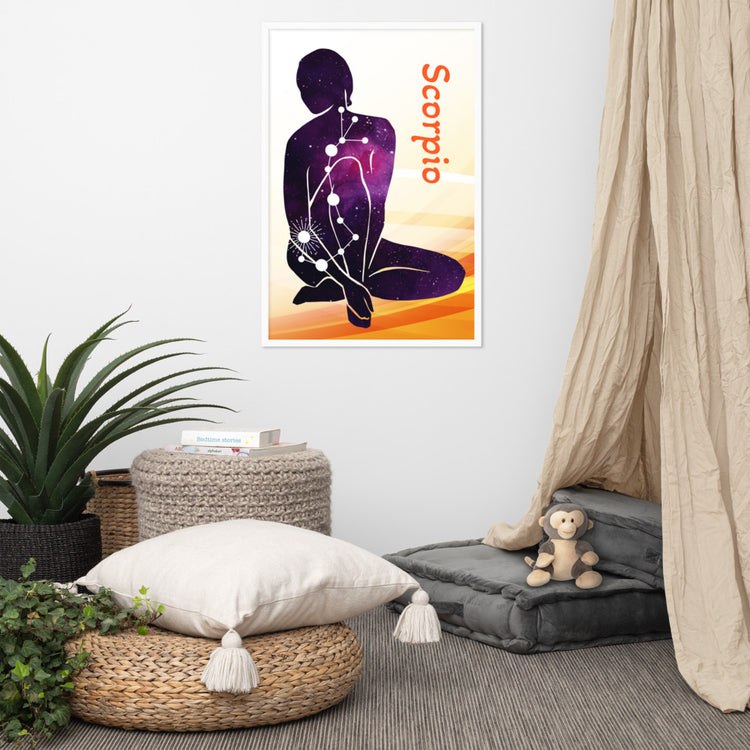 Zodiac Scorpio Framed Poster