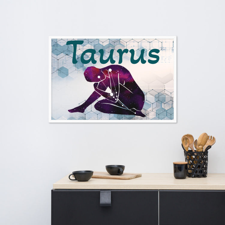 Zodiac Taurus Framed Poster