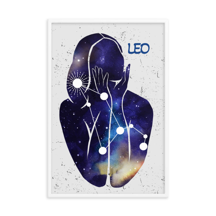 Zodiac Leo Framed poster