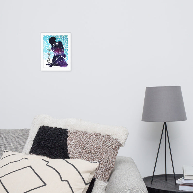 Zodiac Gemini Framed Poster