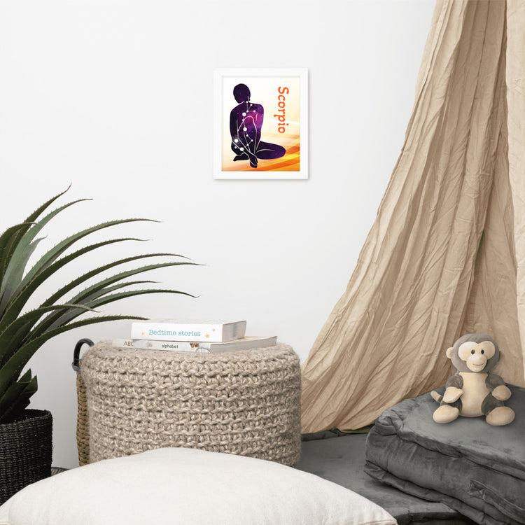 Zodiac Scorpio Framed Poster